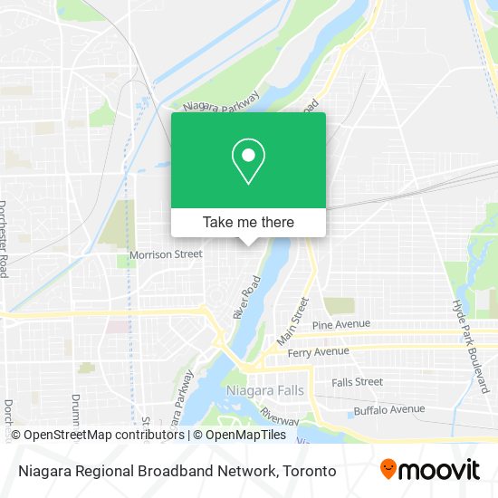 Niagara Regional Broadband Network map