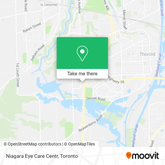 Niagara Eye Care Centr map