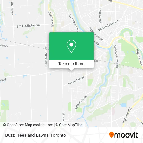 Buzz Trees and Lawns map