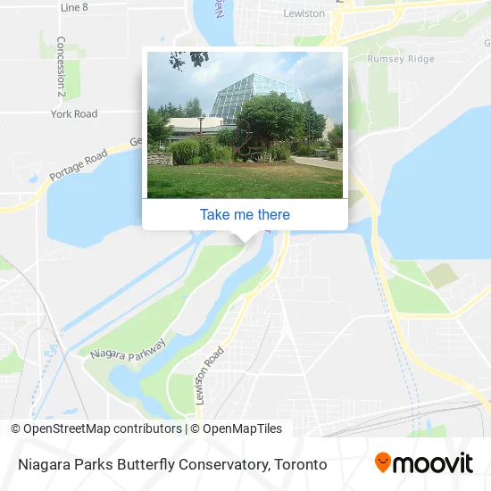 Niagara Parks Butterfly Conservatory map