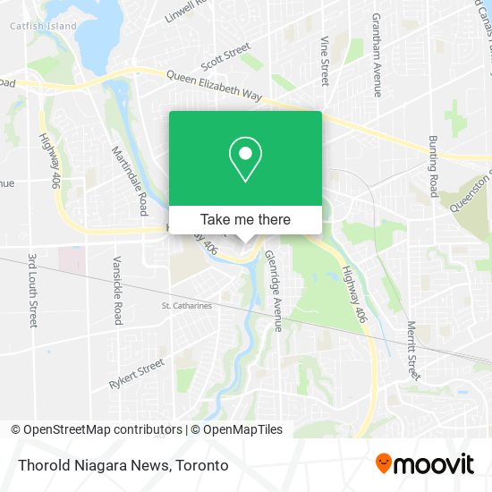 Thorold Niagara News map