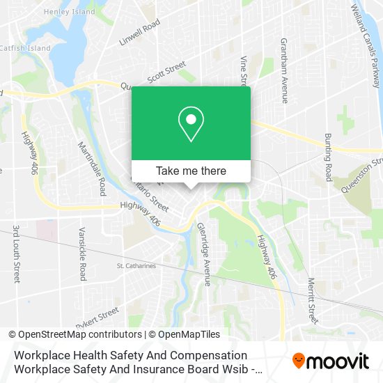 Workplace Health Safety And Compensation Workplace Safety And Insurance Board Wsib -Former Area map