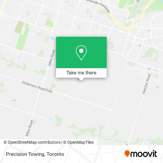 Precision Towing map