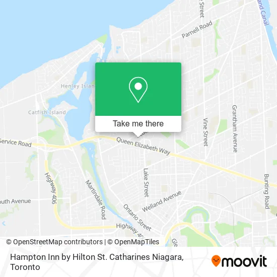 Hampton Inn by Hilton St. Catharines Niagara map