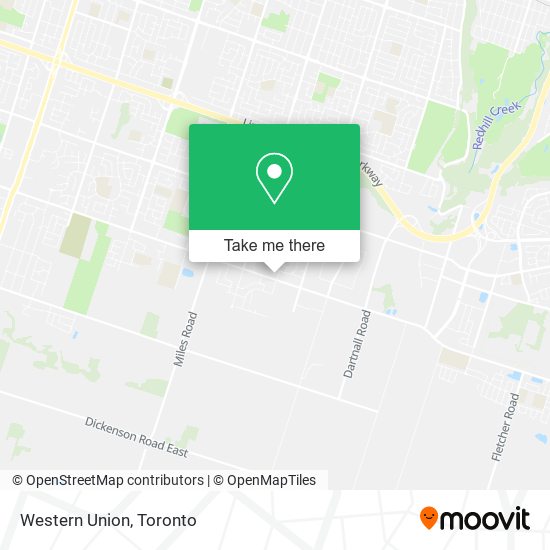 Western Union map