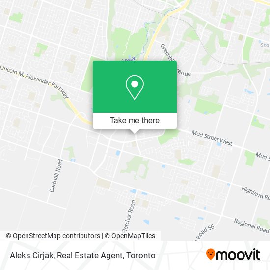 Aleks Cirjak, Real Estate Agent map