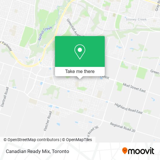 Canadian Ready Mix map