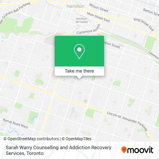 Sarah Warry Counselling and Addiction Recovery Services map