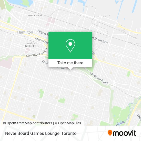 Never Board Games Lounge map