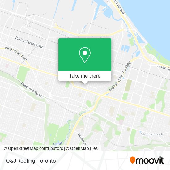 Q&J Roofing map