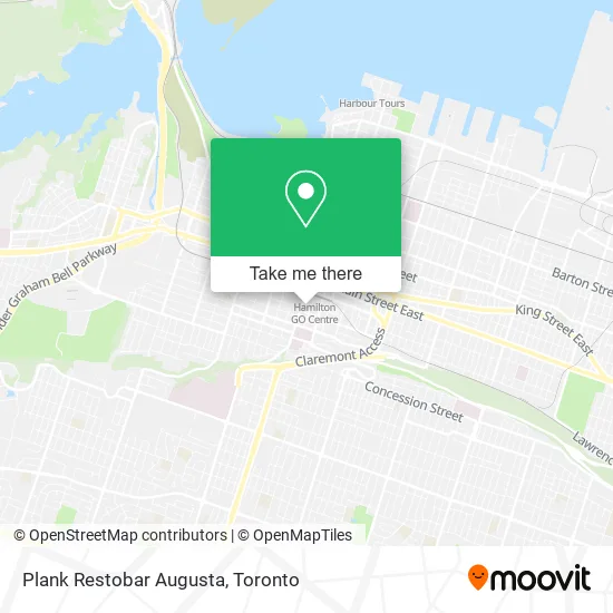 Plank Restobar Augusta map