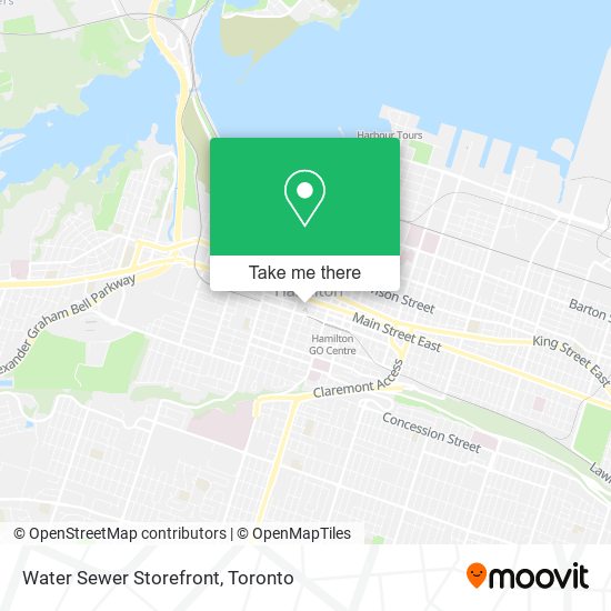 Water Sewer Storefront map