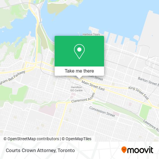 Courts Crown Attorney map