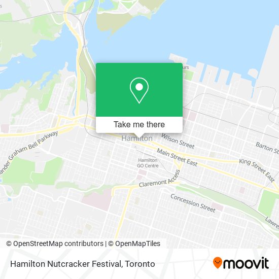 Hamilton Nutcracker Festival map