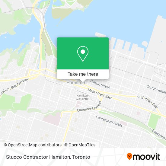 Stucco Contractor Hamilton map