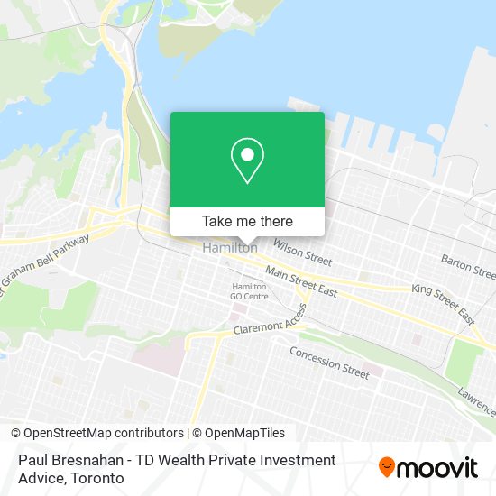 Paul Bresnahan - TD Wealth Private Investment Advice map