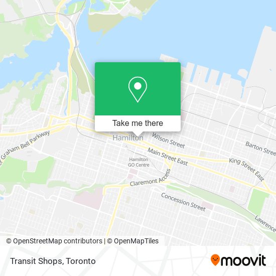 Transit Shops map