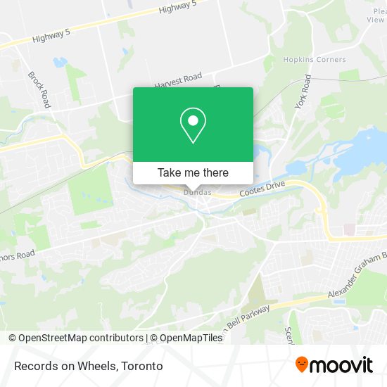 Records on Wheels map