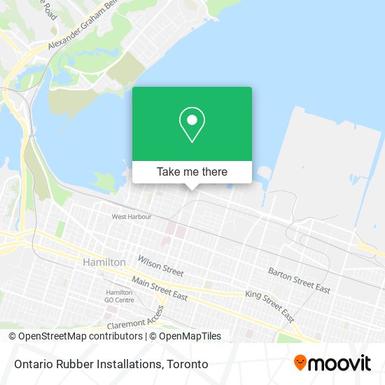 Ontario Rubber Installations map