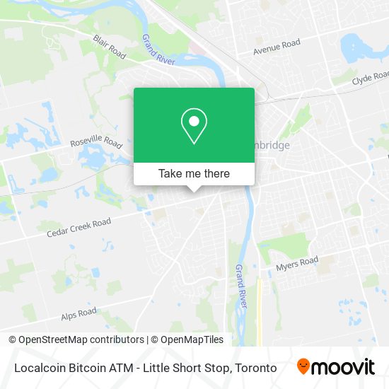Localcoin Bitcoin ATM - Little Short Stop map