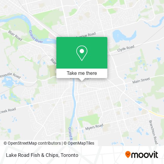 Lake Road Fish & Chips map