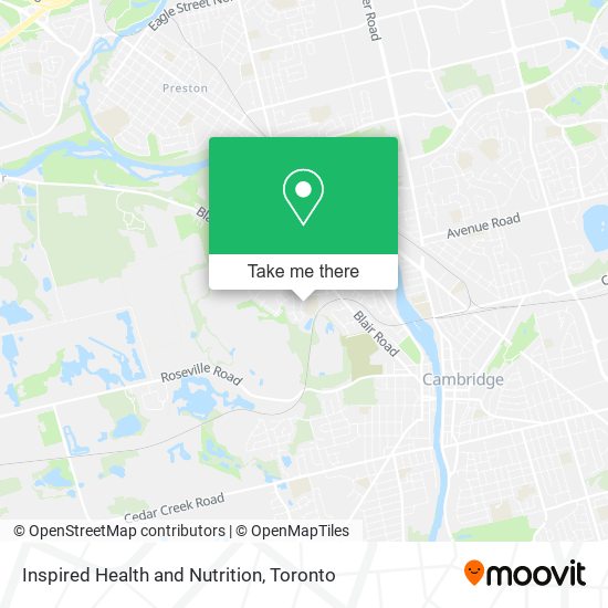 Inspired Health and Nutrition map