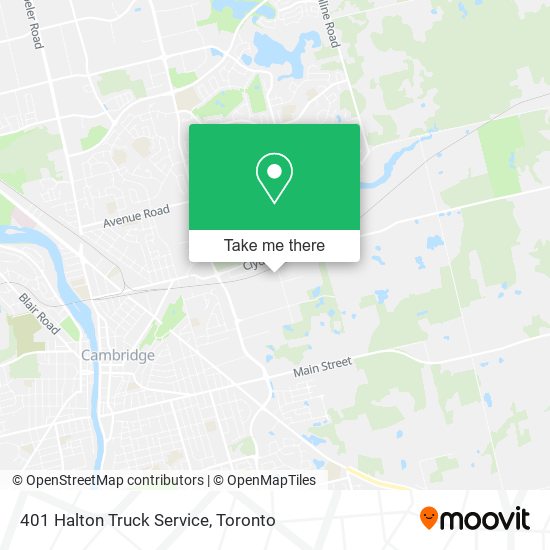 401 Halton Truck Service map