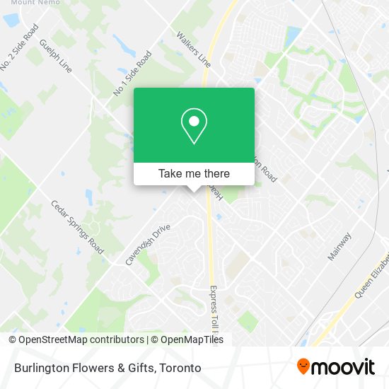 Burlington Flowers & Gifts map