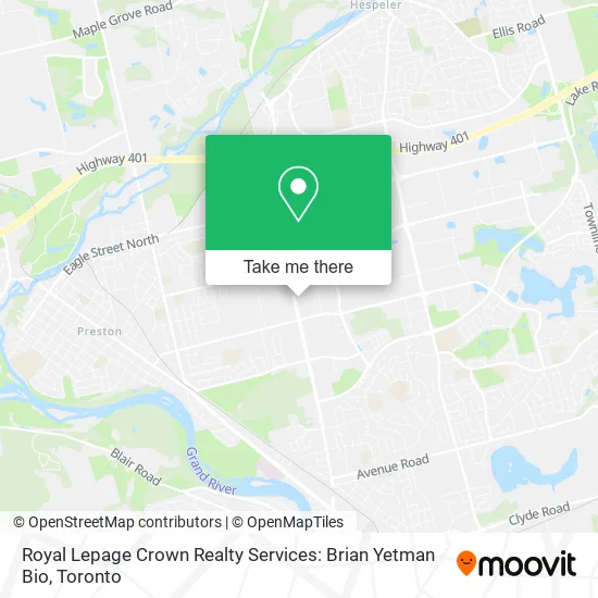 Royal Lepage Crown Realty Services: Brian Yetman Bio map