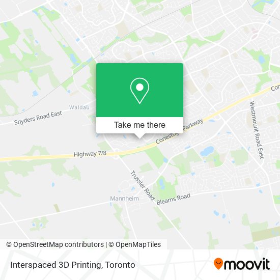 Interspaced 3D Printing map