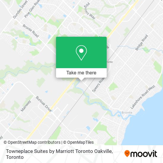 Towneplace Suites by Marriott Toronto Oakville map