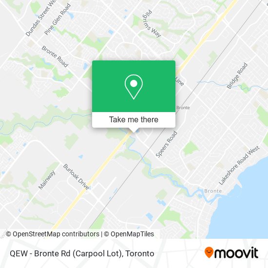 QEW - Bronte Rd (Carpool Lot) plan