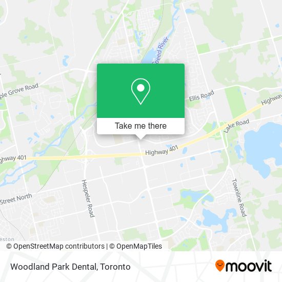 Woodland Park Dental map