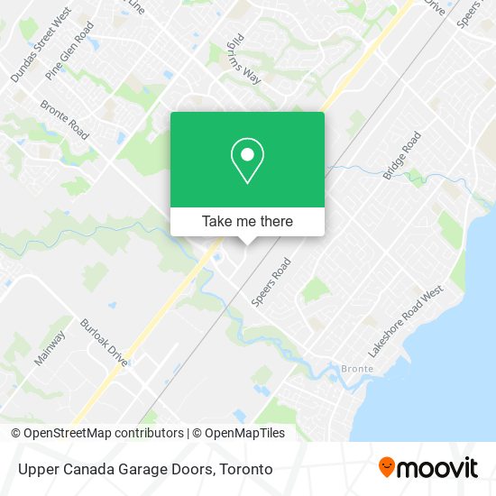 Upper Canada Garage Doors map