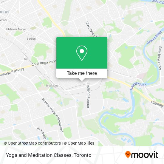 Yoga and Meditation Classes map