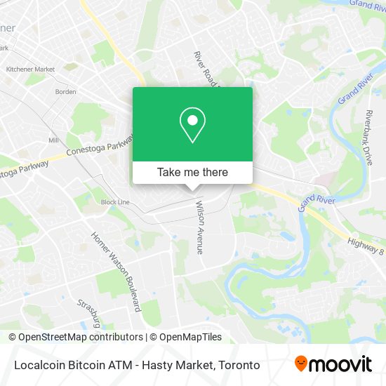 Localcoin Bitcoin ATM - Hasty Market map