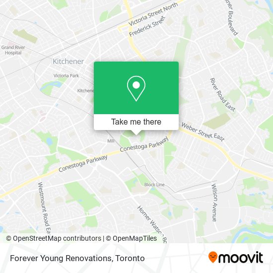 Forever Young Renovations map