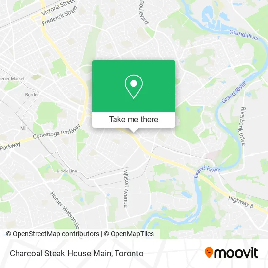 Charcoal Steak House Main map