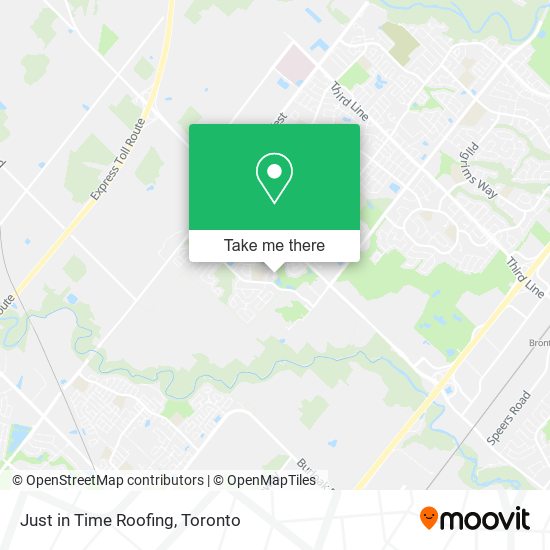 Just in Time Roofing map