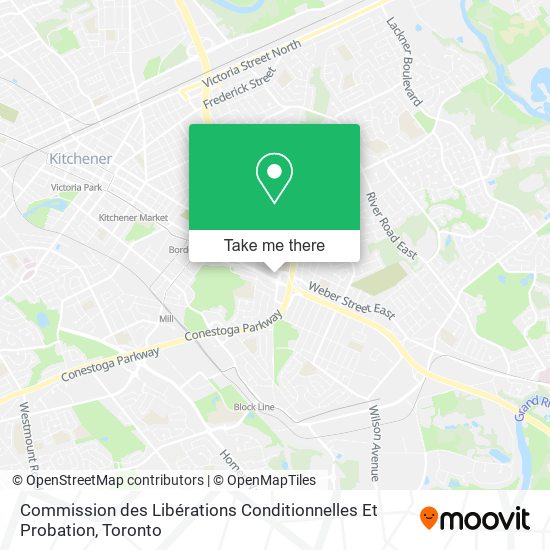 Commission des Libérations Conditionnelles Et Probation map