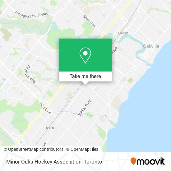 Minor Oaks Hockey Association map