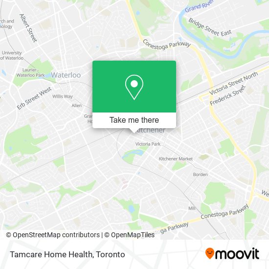 Tamcare Home Health map
