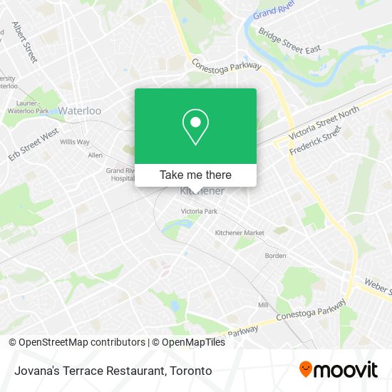 Jovana's Terrace Restaurant plan