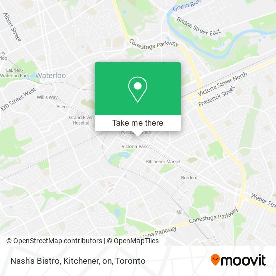 Nash's Bistro, Kitchener, on map