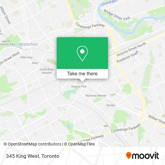 345 King West map