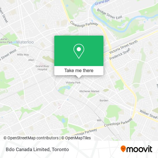 Bdo Canada Limited map