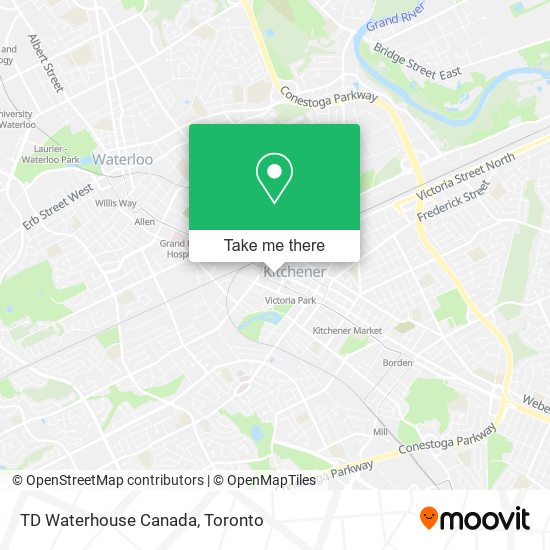 TD Waterhouse Canada map