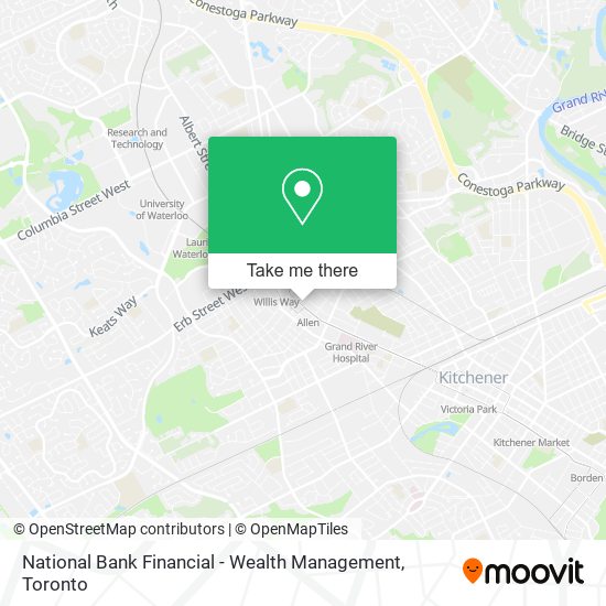 National Bank Financial - Wealth Management map