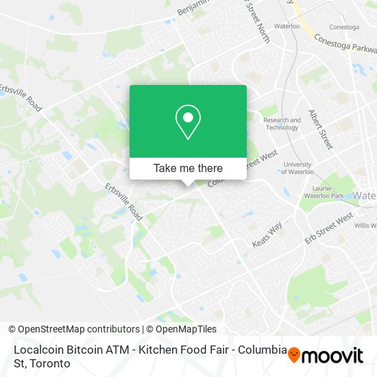 Localcoin Bitcoin ATM - Kitchen Food Fair - Columbia St plan
