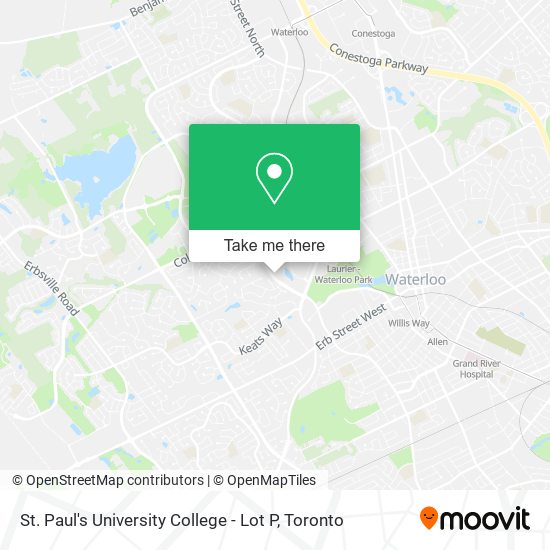 St. Paul's University College - Lot P map